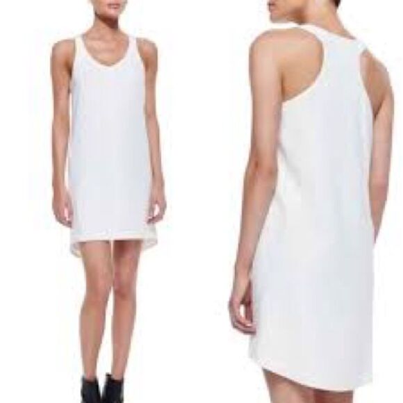 Rag & Bone Chieftain Sleeveless Mini Dress Razorback White Size 2 - Picture 2 of 3
